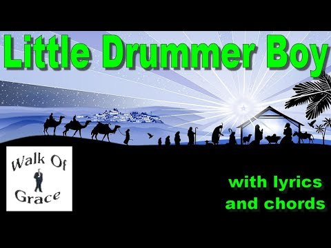 Little Drummer Boy - Christmas song with Lyrics and Chords