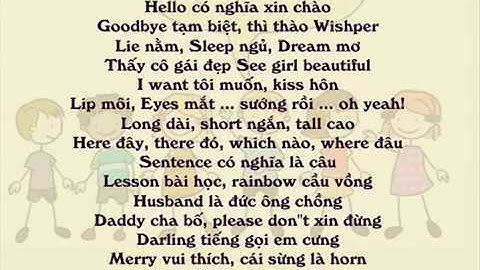 Chia sẻ video học tiếng anh qua thơ lục bát
