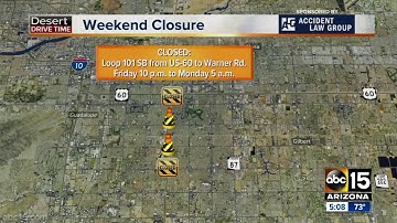 Major closure on Loop 101 over the weekend