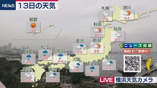 ７月13日の天気