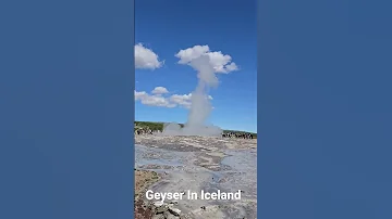Geyser In Iceland 