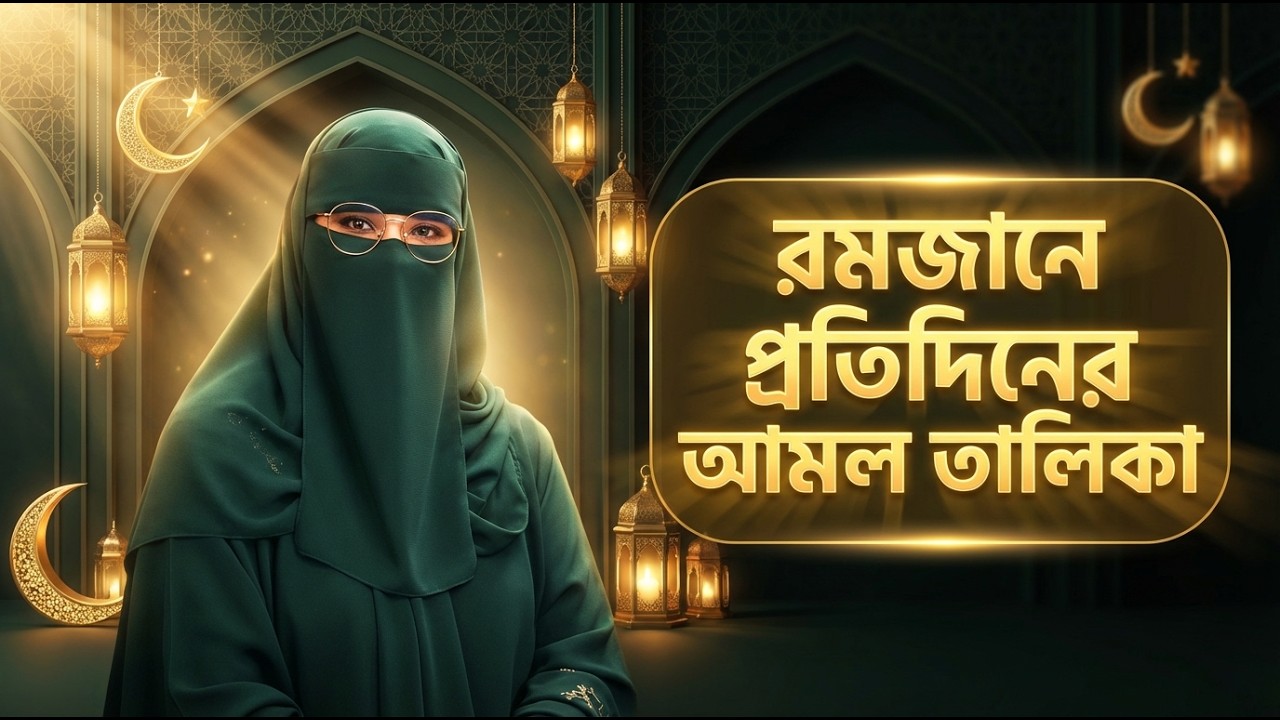 রমজানে প্রতিদিনের আমল তালিকা | Ramadan Daily Amal Routine Bangla | Islamic Video 2026  | সেরা ওয়াজ
