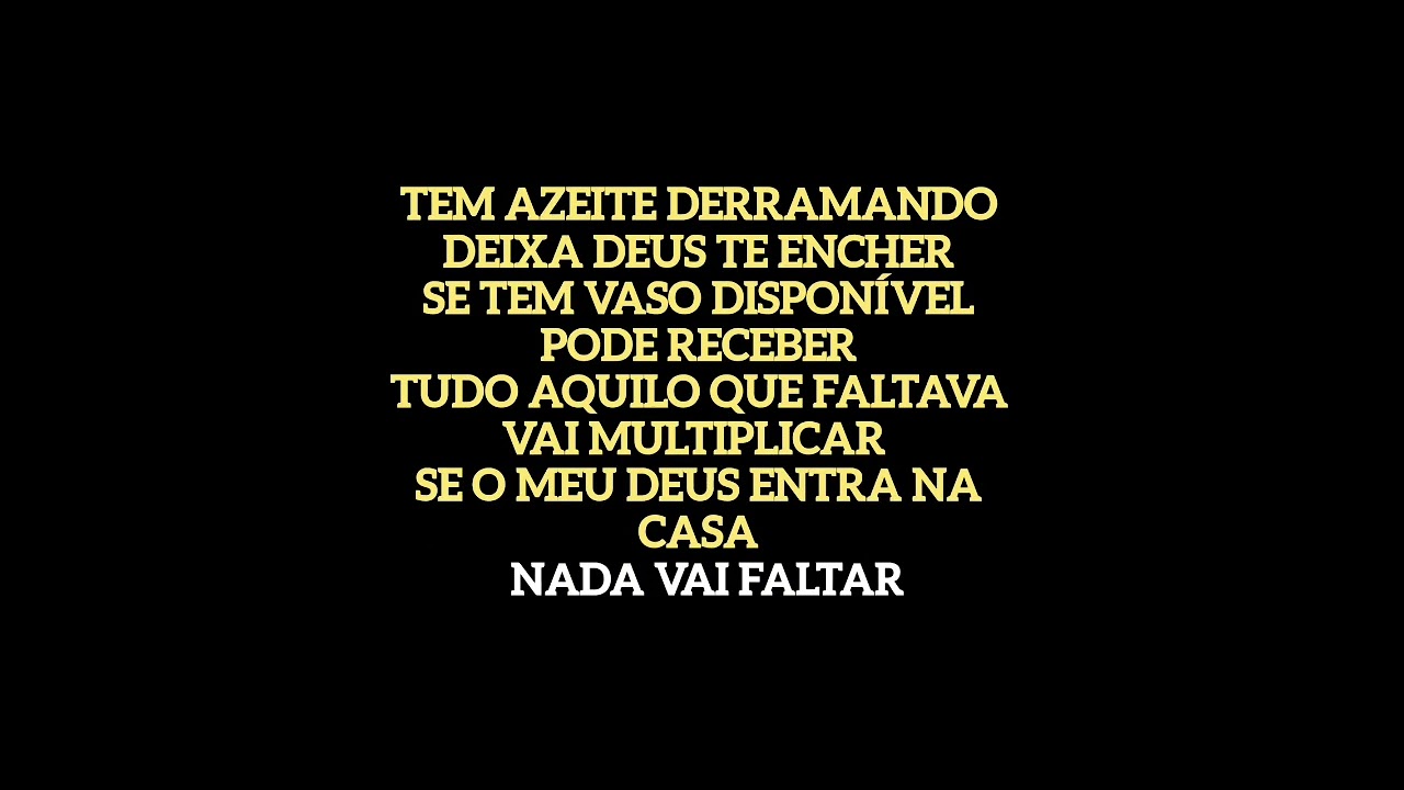 o azeite da viuva com letra -Bruna Talita