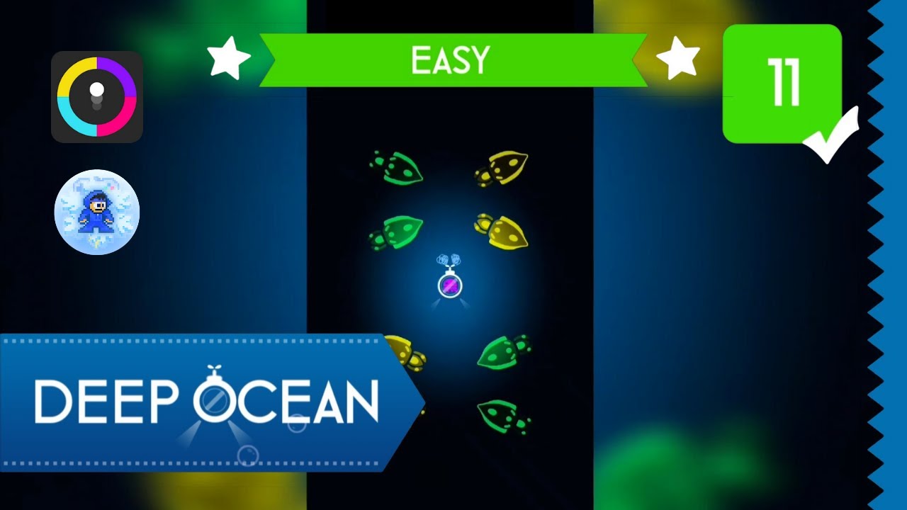 COLOR SWITCH | Part 11 (Easy - Deep Ocean 001-024) | WalkThrough