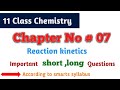 Important Short Questions in chapter 7 |Fsc chemistry Important long questions chemistry Class 11th