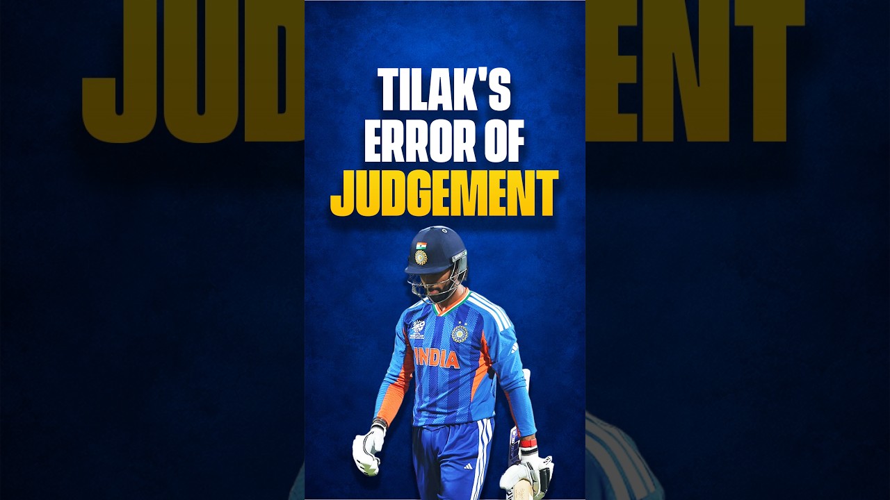 Tilak's error of judgement 👀 #INDvWI