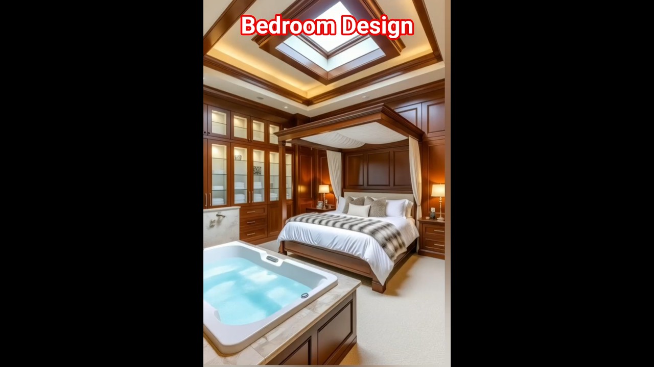 A sumptuous master bedroom retreat 