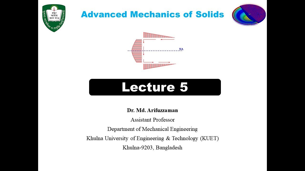 Advanced Mechanics of Solids L5