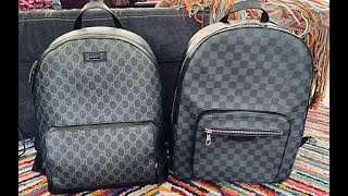Louis vuitton josh VS. Gucci Supreme backpack