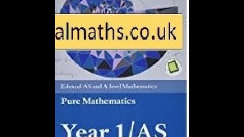 Maths AS Level-Edexcel Pure Maths Chapter 14 – Exponential and logarithms - 1