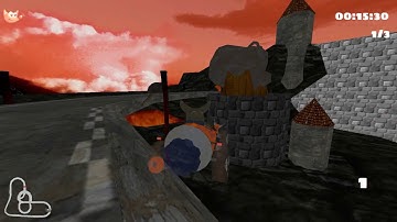 STK 0.9.3 - Fort Magma in SuperTux in 51.570 (WR)