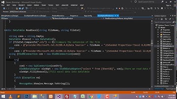Import excel file to dataGridView then save to database in c# windows application.