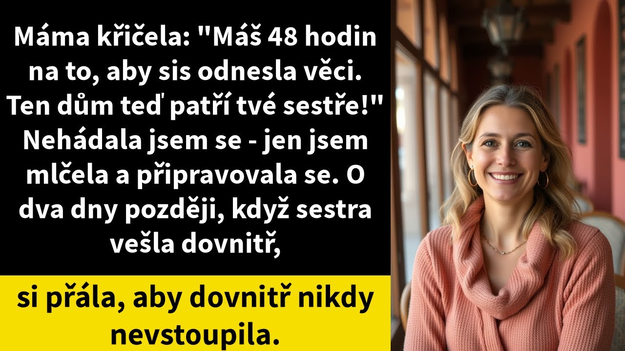 U večeře máma práskla vidličkou do stolu a oznámila mi, že mám 48 hodin na to, abych se vystěhovala z domu, který jsem pomáhala splatit vlastními penězi. „Ten dům teď patří tvé sestře,“ řekla....