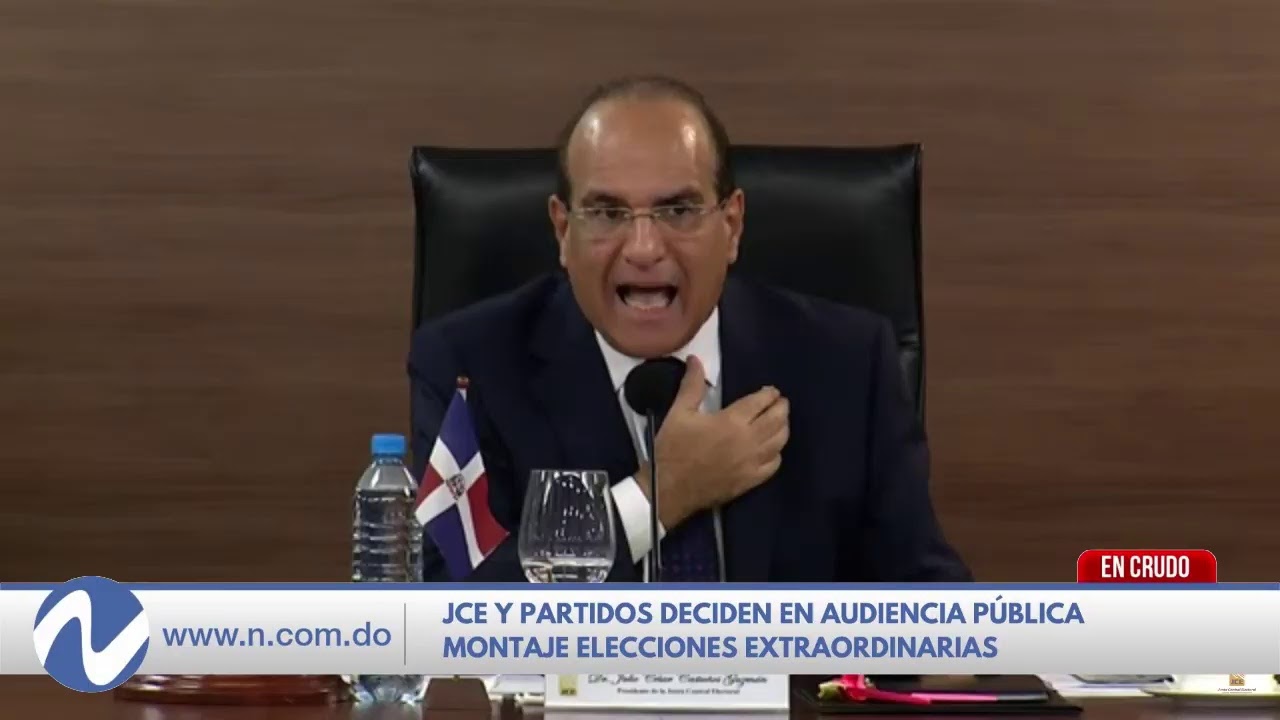 EN VIVO: JCE y partidos deciden en audiencia pública montaje elecciones ...