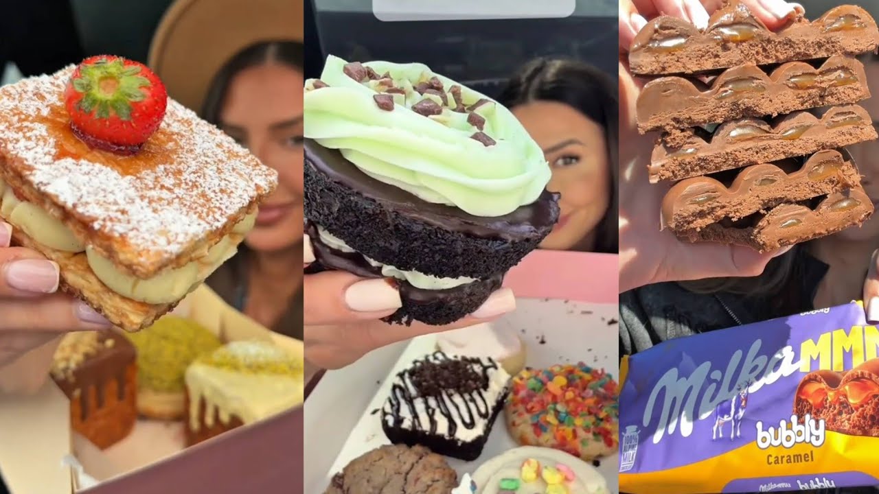 📍 Miami 😱OMG Delicious Desserts Those Milka caramel bubbles should be illegal . Cookies 