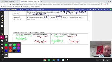 Geometry: Chapter 2.2 Conditional Statements- September 16, 2020