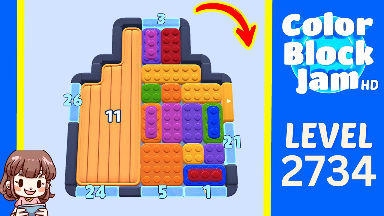 Color Block Jam Level 1727 (2734) Solution Walkthrough - YouTube