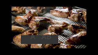 Infrabaker, cooking, grilling of poultry products. Infrabaker technology = natural flavor.