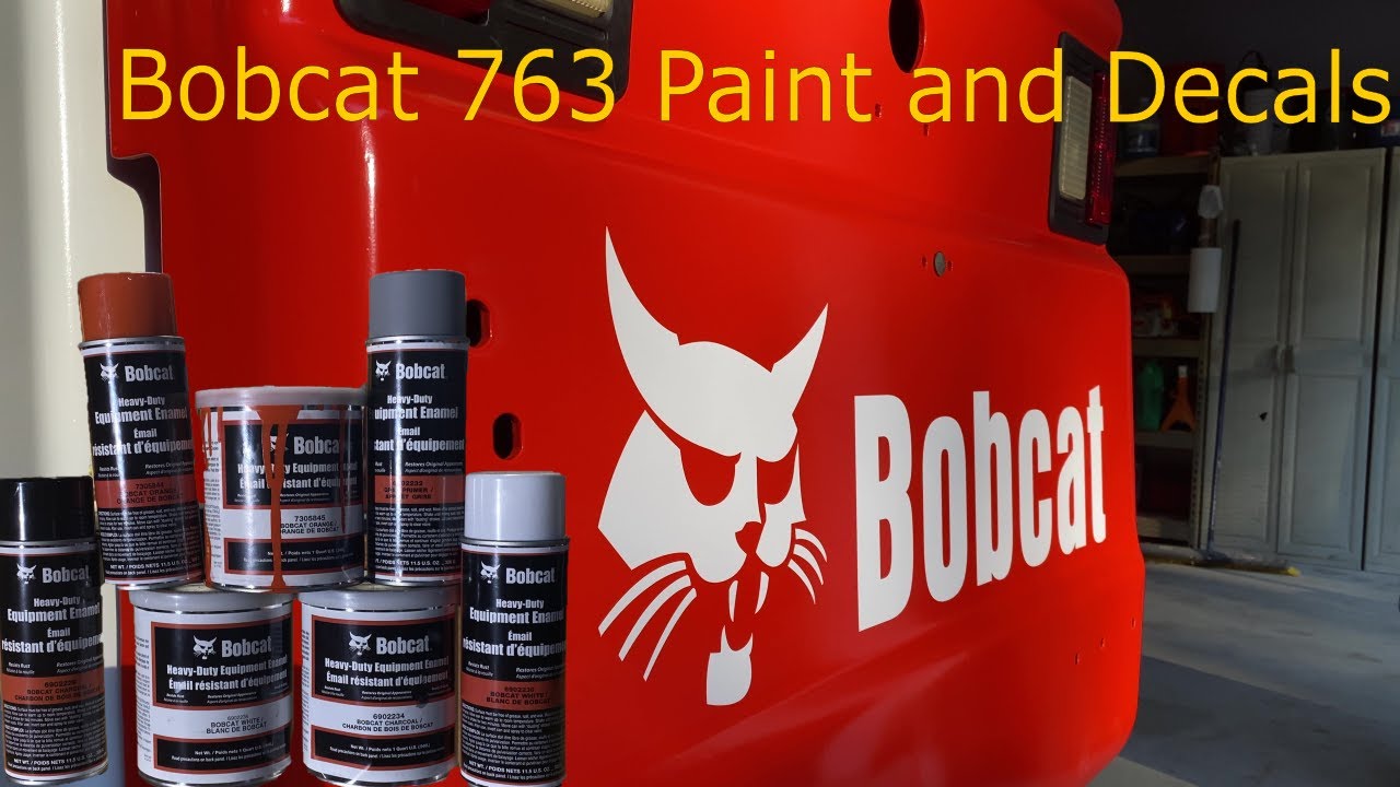 Bobcat 763 Paint And Decals YouTube Bobcat 763 Paint And Decals YouTube