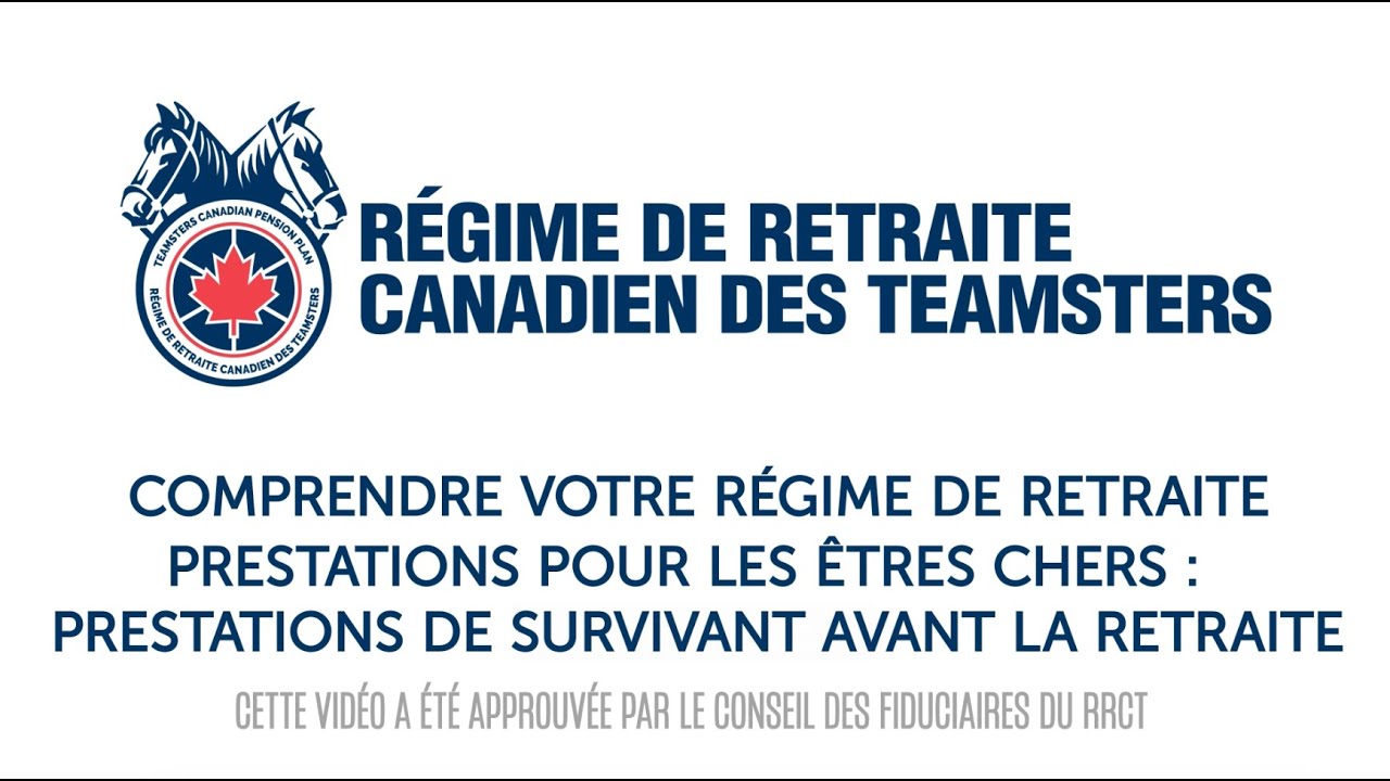 Prestations pour les êtres chers : prestations de survivant avant la retraite