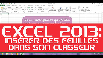 EXCEL 2013 : INSERER DES FEUILLES DANS UN CLASSEUR - TRUCS ET ASTUCES !!!