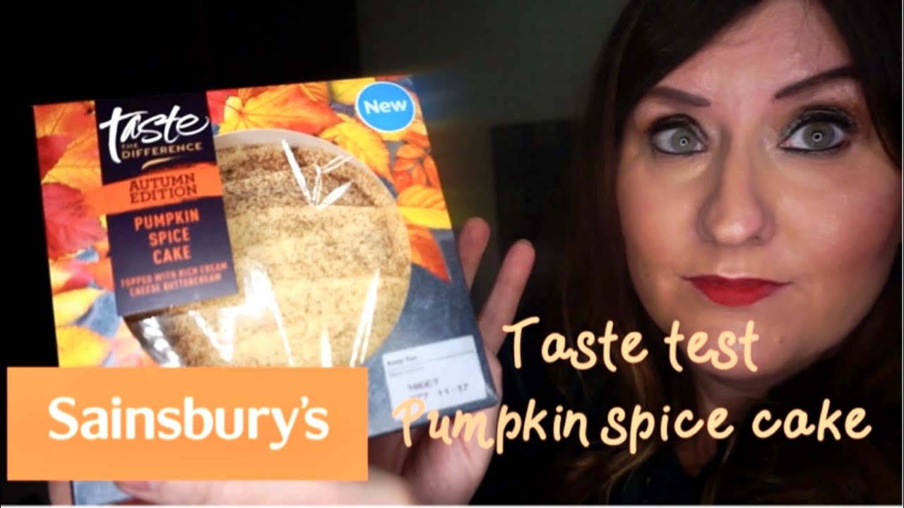 SAINSBURYS TASTE THE DIFFERENCE PUMPKIN SPICE CAKE REVIEW YouTube