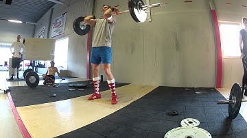 Hang Clean + Clean + Front Squat + Jerk Complex