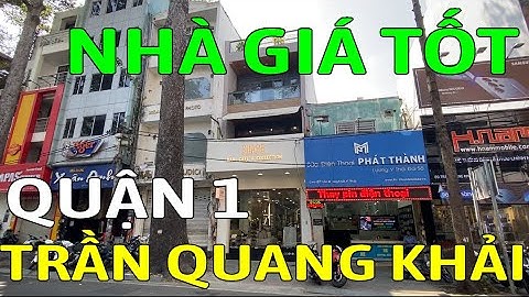 Bán nhà mặt tiền QUẬN 1 đường TRẦN QUANG KHẢI, P. Tân Định - Mã sp: SK566