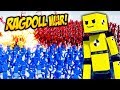 HUGE RAGDOLL ARMY WAR - Fun With Ragdolls Gameplay (Funny Moments)