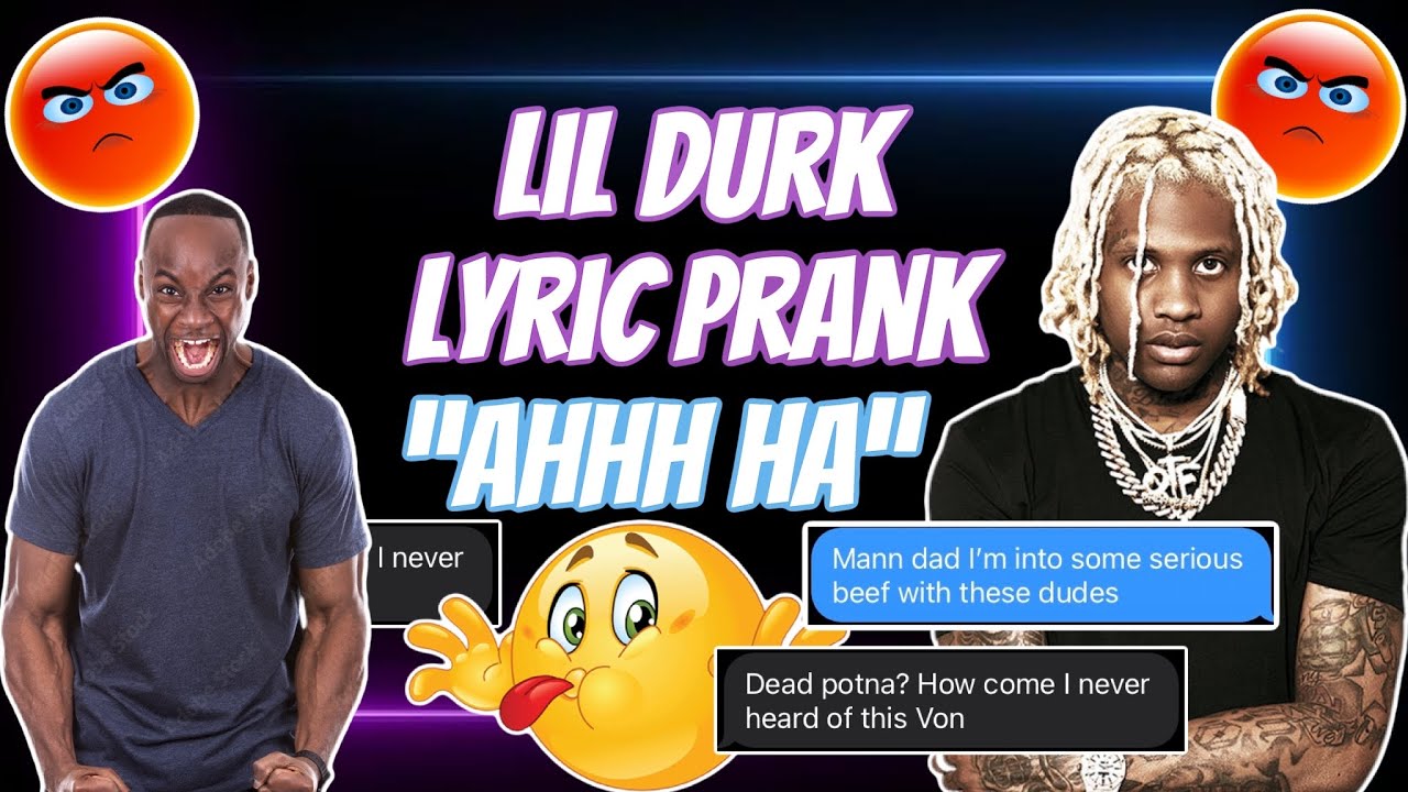 Lil Durk “AHHH HA” Lyric Prank On Dad😂*GONE CRAZY*😱