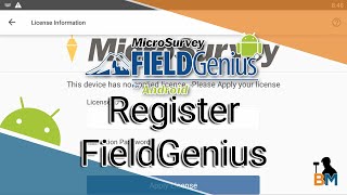 Celebrity FieldGenius for Android: Registering FieldGenius | Bench Mark Profile