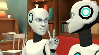 Android Robot Male and Android Robot Female Plotagon