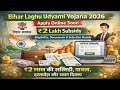 Bihar laghu udyami yojna 2 lakh rupees | bihar government schemes