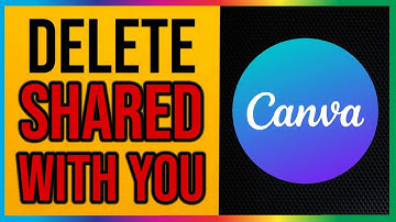 Hoe verwijder je Canva SHARED WITH YOU (2025)