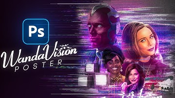 How I made a WandaVision poster in Photoshop!