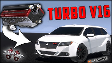 I Built A "Cheap" V16 Car!  Automation - BeamNG