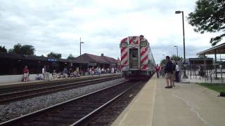 Metra meets a very short grain train