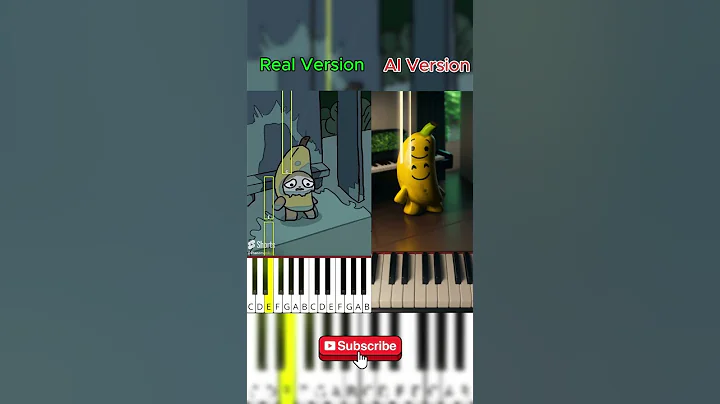 Happy to Sad Meme (@raredoodle) Banana cat accident - Octave Piano Tutorial | AI Version #animation