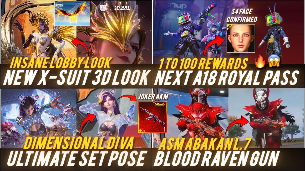 🔴4.3 NEW X-SUIT 3D LOOK 🔥😱 NEW A18 RP REWARDS✅ ULTIMATE SET LOOK🔥 LUCKY SPIN & PREMIUM CRATE INFO🔥