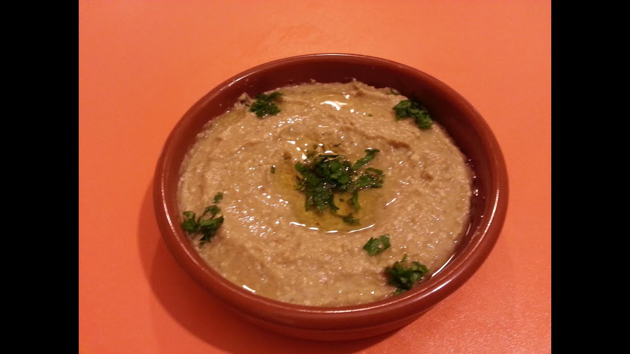 El arte de la cocina árabe - Crema de berenjenas (Mtabel)