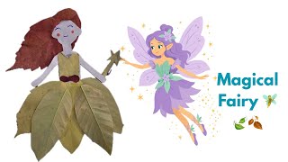 Making a Magical Fairy from Leaves | Easy Nature Craft for Kids