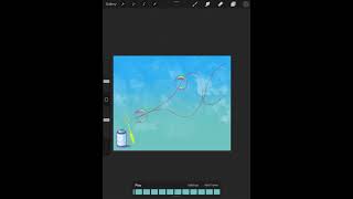 Bubble kiss #shorts #animation #procreate