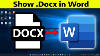 How To Fix .Docx Files Are Not Showing Word Icon