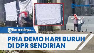 Download lagu Viral! A Brave Man Demonstrates Alone at the House of Representatives While Workers Celebrate May...