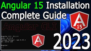 how to install angular 15 on windows 10/11 [2023 update] demo angular project | complete guide
