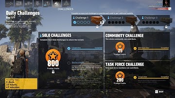 Ghost Recon Wildlands Daily Challenges Week 28 Day 1 Solo Challenge 1 Unidad Alert Level 4 Use SG