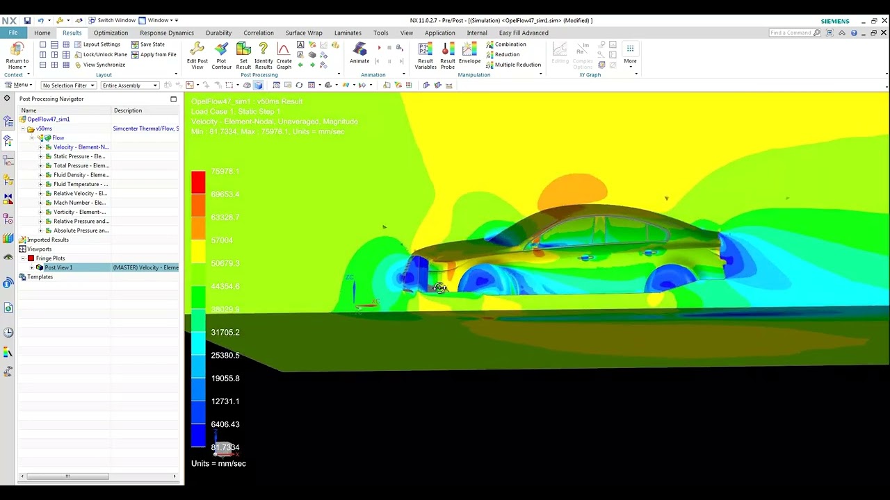 CFD Analysis of Vehicle Aerodynamics with NX
