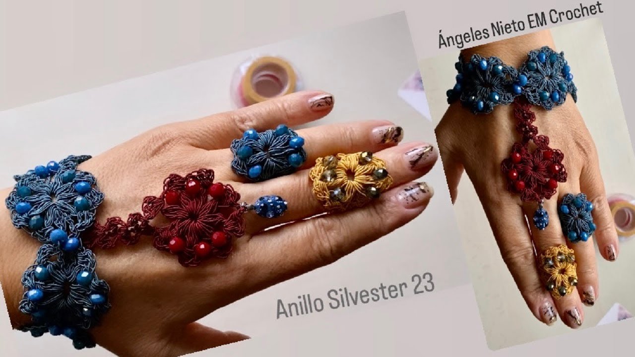 ANILLO SILVESTER 23 - BISUTERÍA MODERNA A CROCHET
