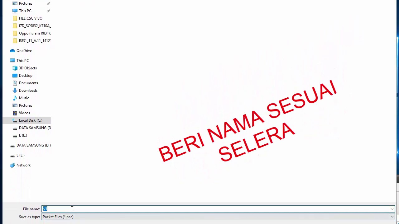 Repack Ganti Nama File pac Spreadtrum ResearchDownload Spd Tool