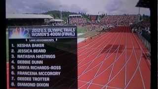2012 U.s. Olympic Trials Women 400M Final
